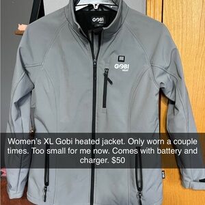 Women's Gray Heated Utility Jacket
